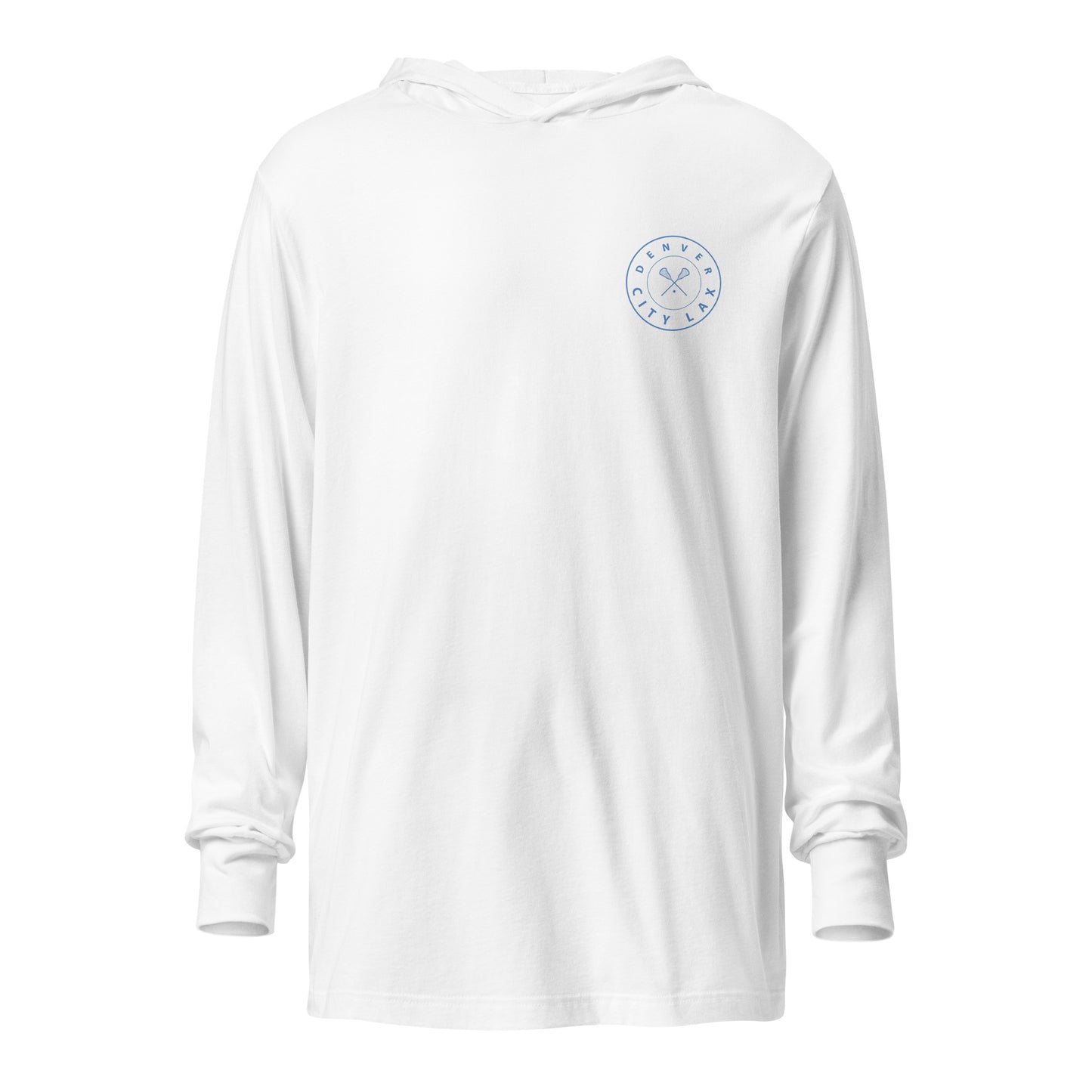 Adult Denver City Lax Bella + Canvas Hooded Long-Sleeve Tee