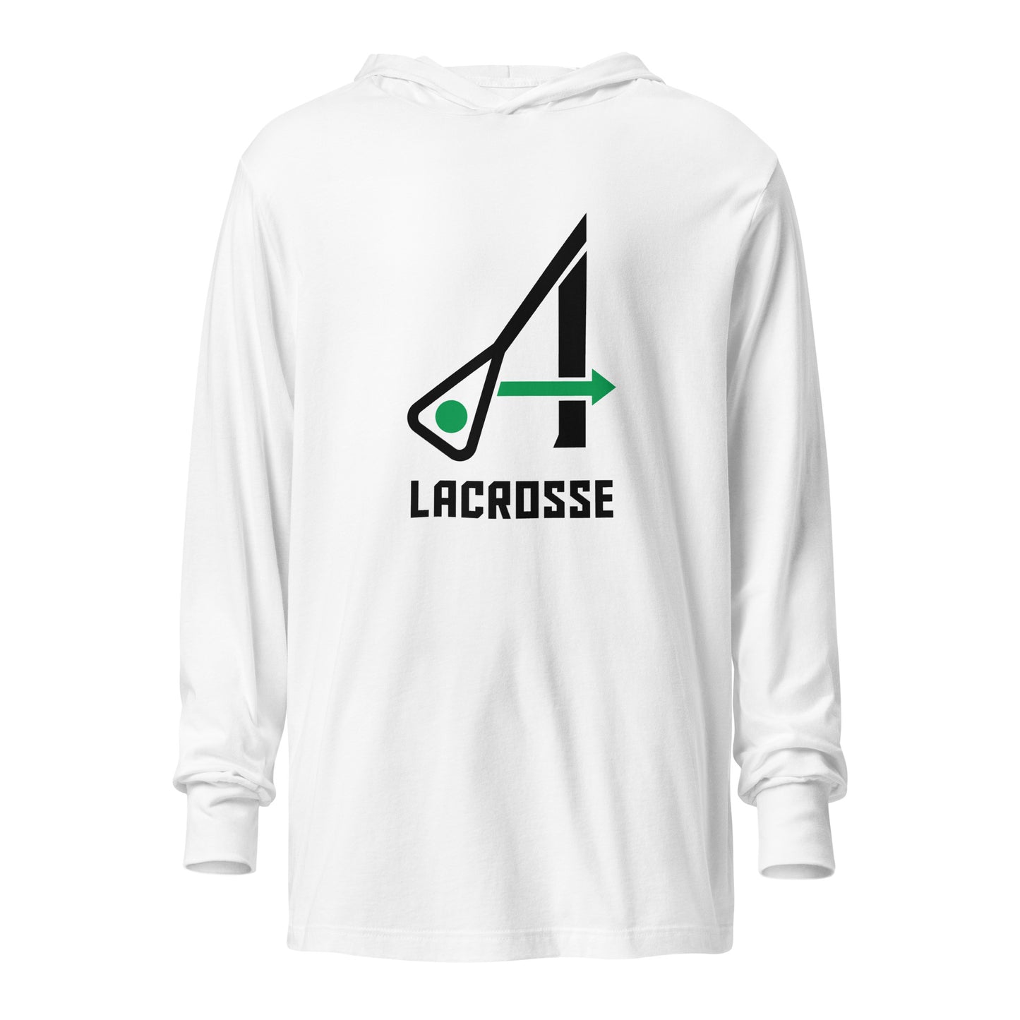 Adult Maryland Arrows Box Lacrosse Bella + Canvas Hooded Long-Sleeve Tee