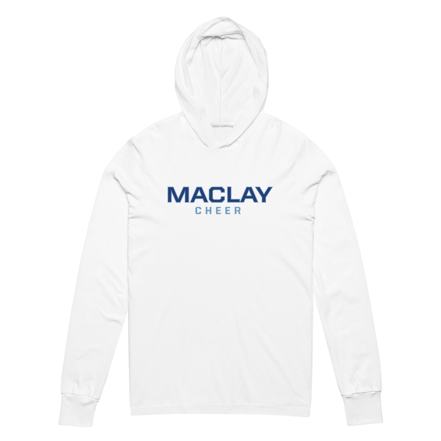 Adult Maclay Cheer Bella + Canvas Hooded Long Sleeve Tee