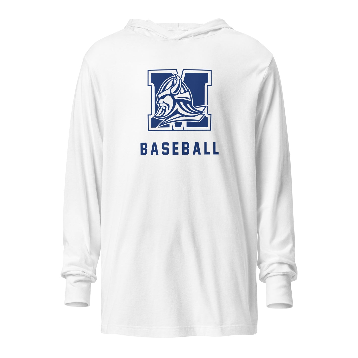 Adult Maclay Baseball Bella + Canvas Hooded Long Sleeve Tee