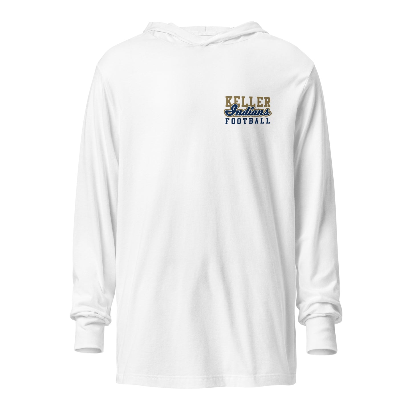Adult Keller Football Bella + Canvas Long Sleeve Hoodie