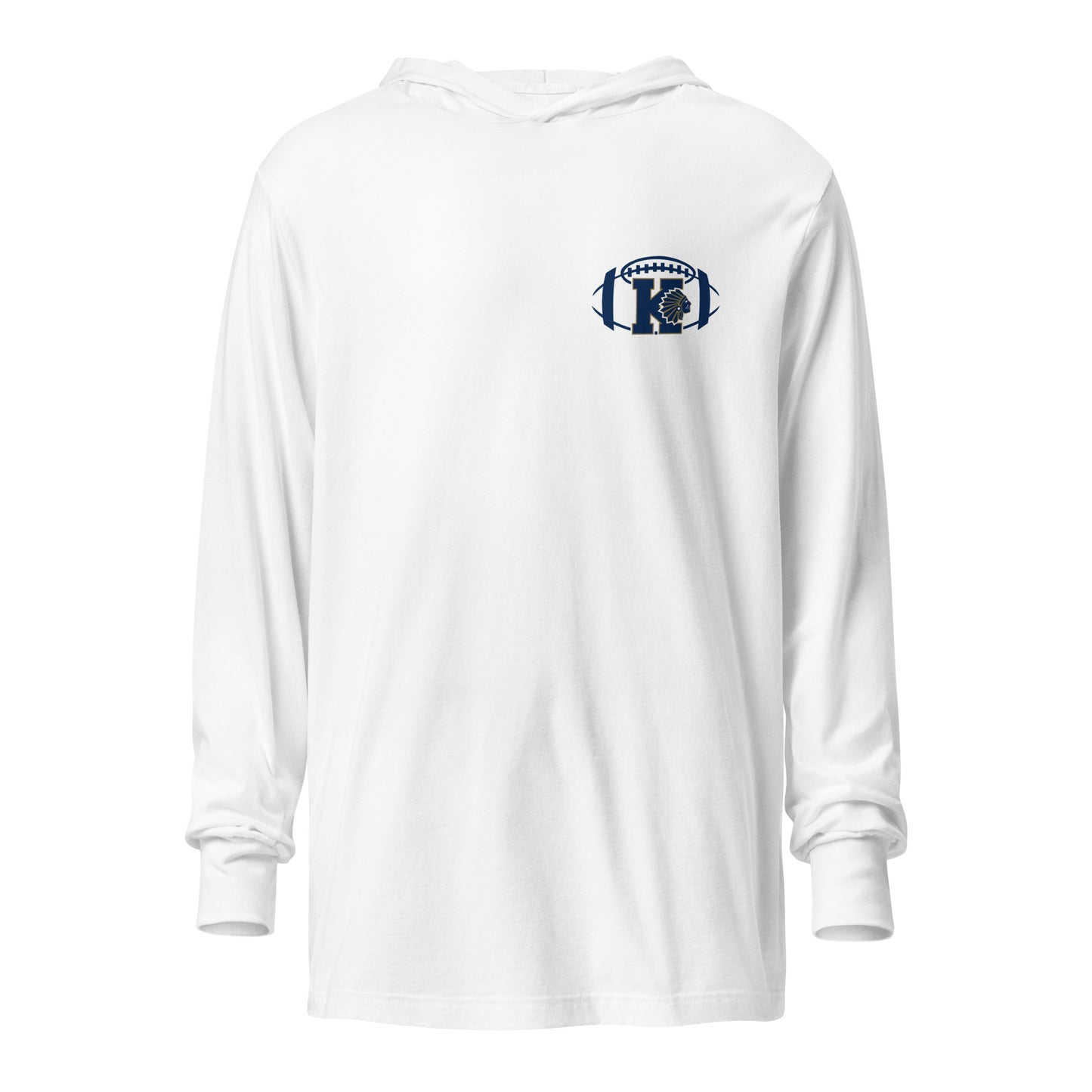 Adult Keller Football Bella + Canvas Long Sleeve Hoodie