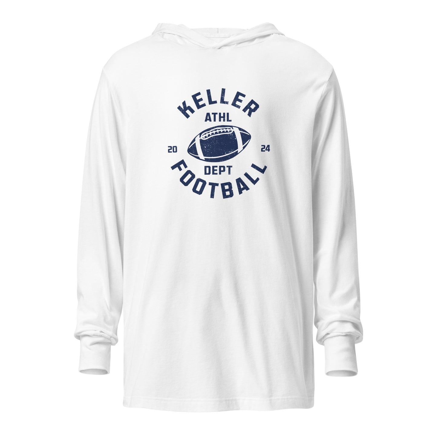 Adult Keller Football Bella + Canvas Long Sleeve Hoodie