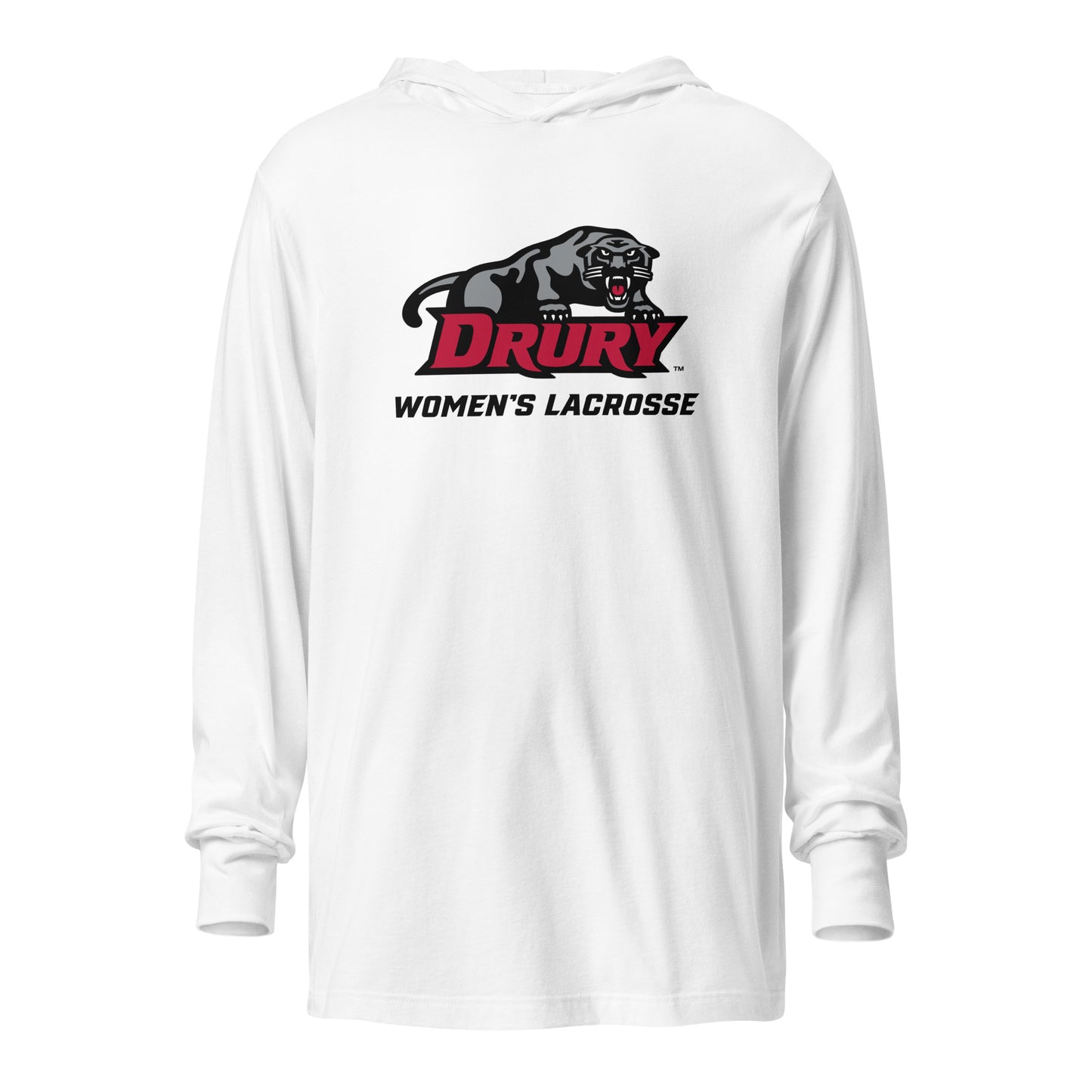 Adult Drury Lacrosse Long Sleeve Hoodie