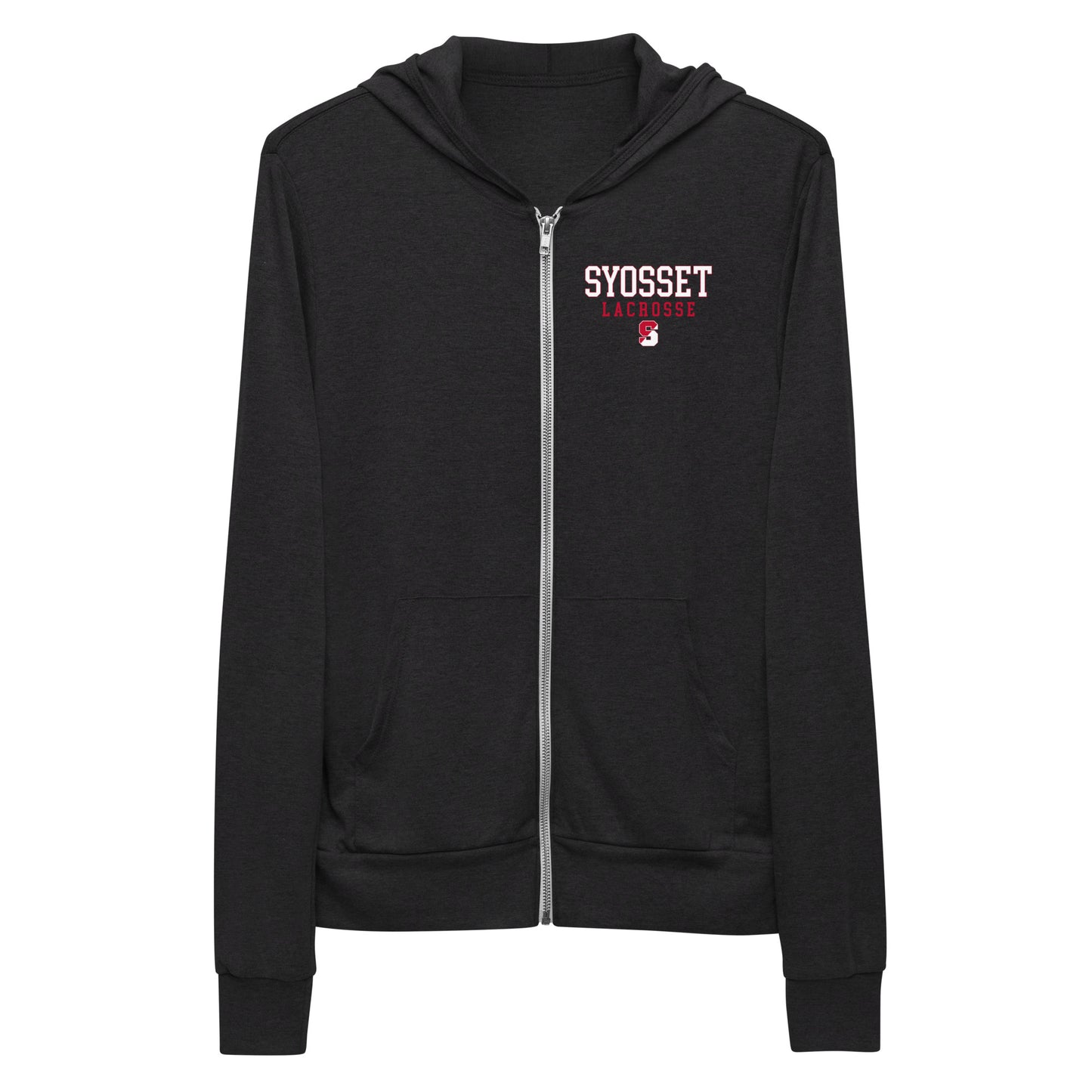 Adult Syosset Lacrosse Bella + Canvas Zip Hoodie