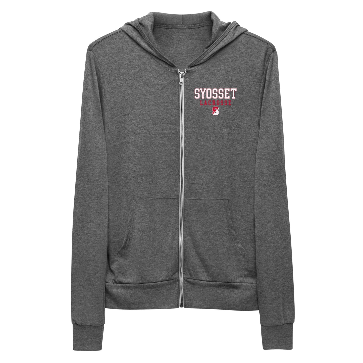 Adult Syosset Lacrosse Bella + Canvas Zip Hoodie