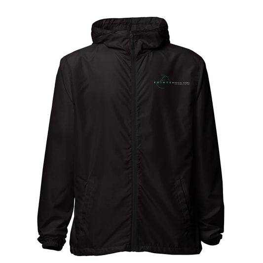 Adult Two Points Physical Therapy Lightweight Full Zip Windbreaker