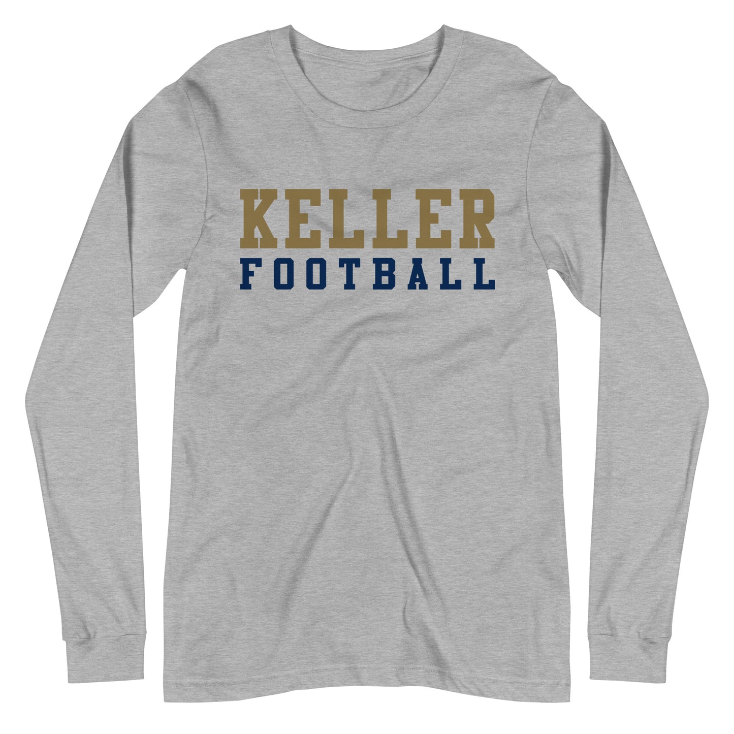Adult Keller Football Bella + Canvas Long Sleeve Tee