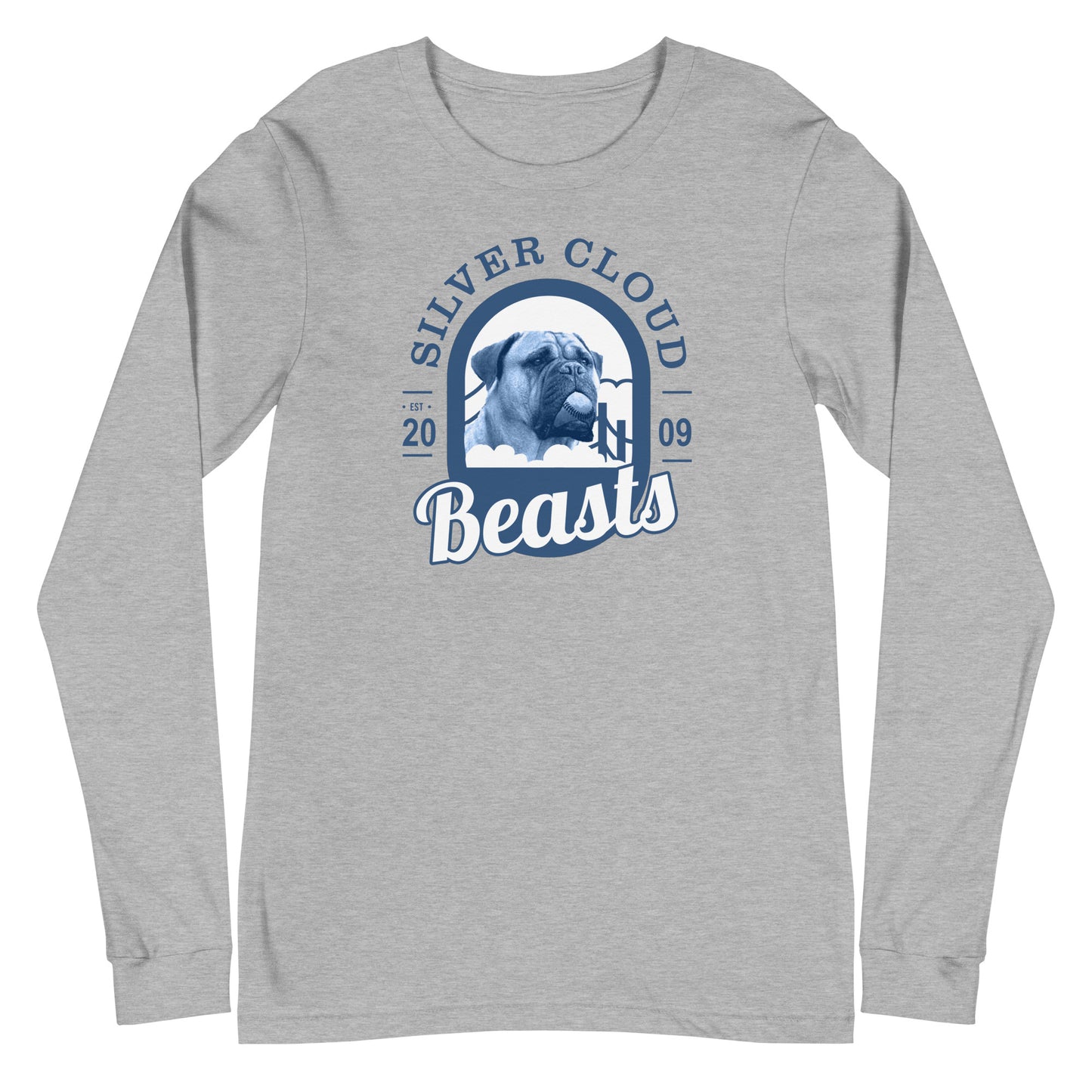 Adult Silver Cloud Bella + Canvas Long Sleeve Tee