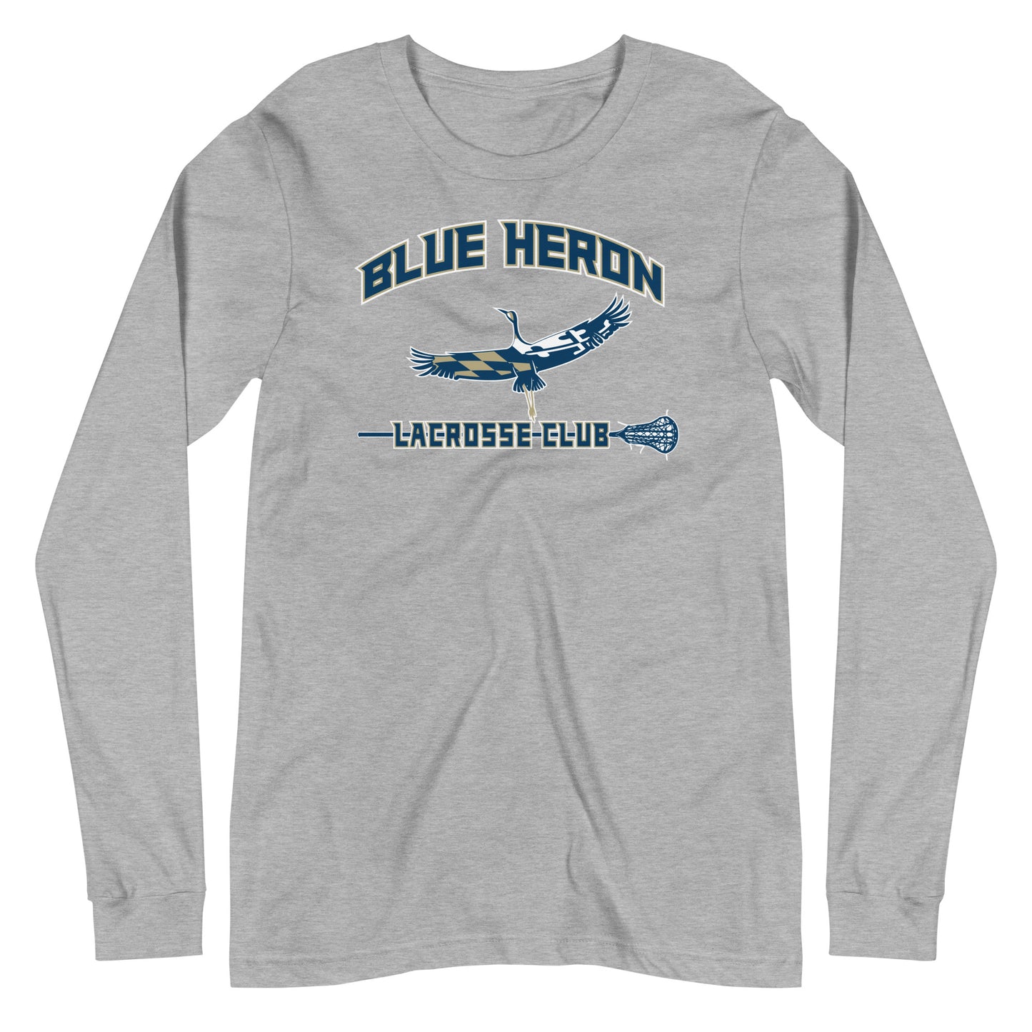 Adult Blue Heron Lacrosse Bella + Canvas Long Sleeve