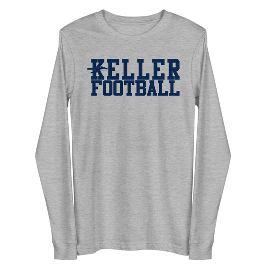 Adult Keller Football Bella + Canvas Long Sleeve