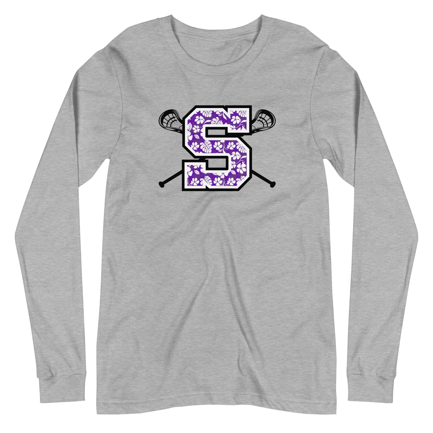 Adult Sunset Lacrosse Long Sleeve Tee