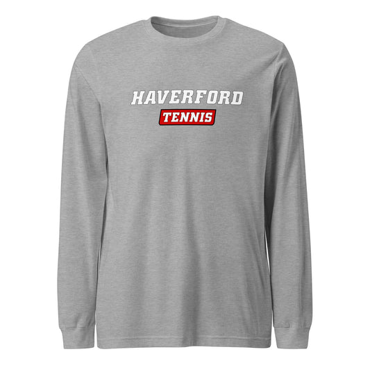 Adult Haverford Tennis Bella + Canvas Long Sleeve Tee