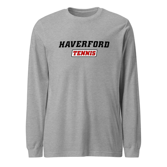 Adult Haverford Tennis Bella + Canvas Long Sleeve Tee