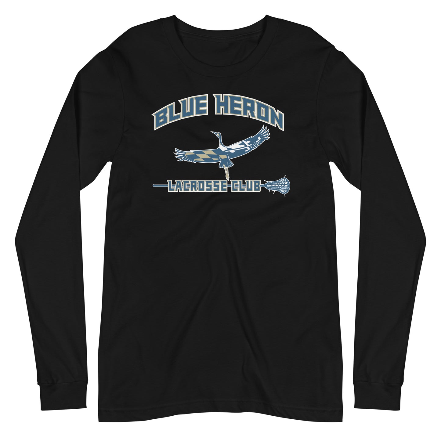 Adult Blue Heron Lacrosse Bella + Canvas Long Sleeve