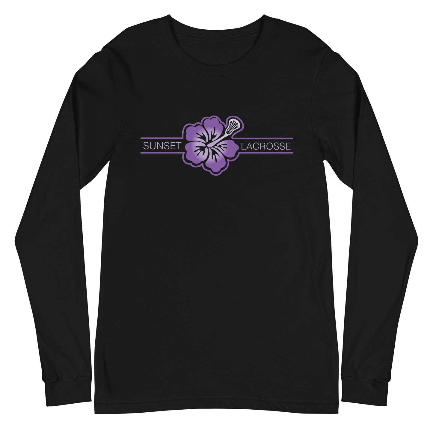 Adult Sunset Lacrosse Bella + Canvas Long Sleeve Tee