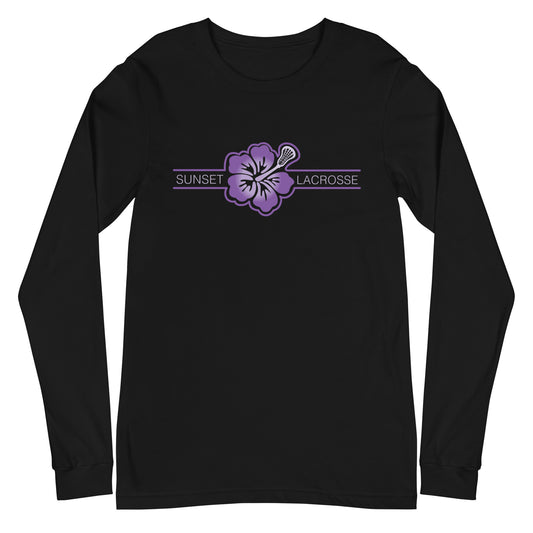 Adult Sunset Lacrosse Bella + Canvas Long Sleeve Tee