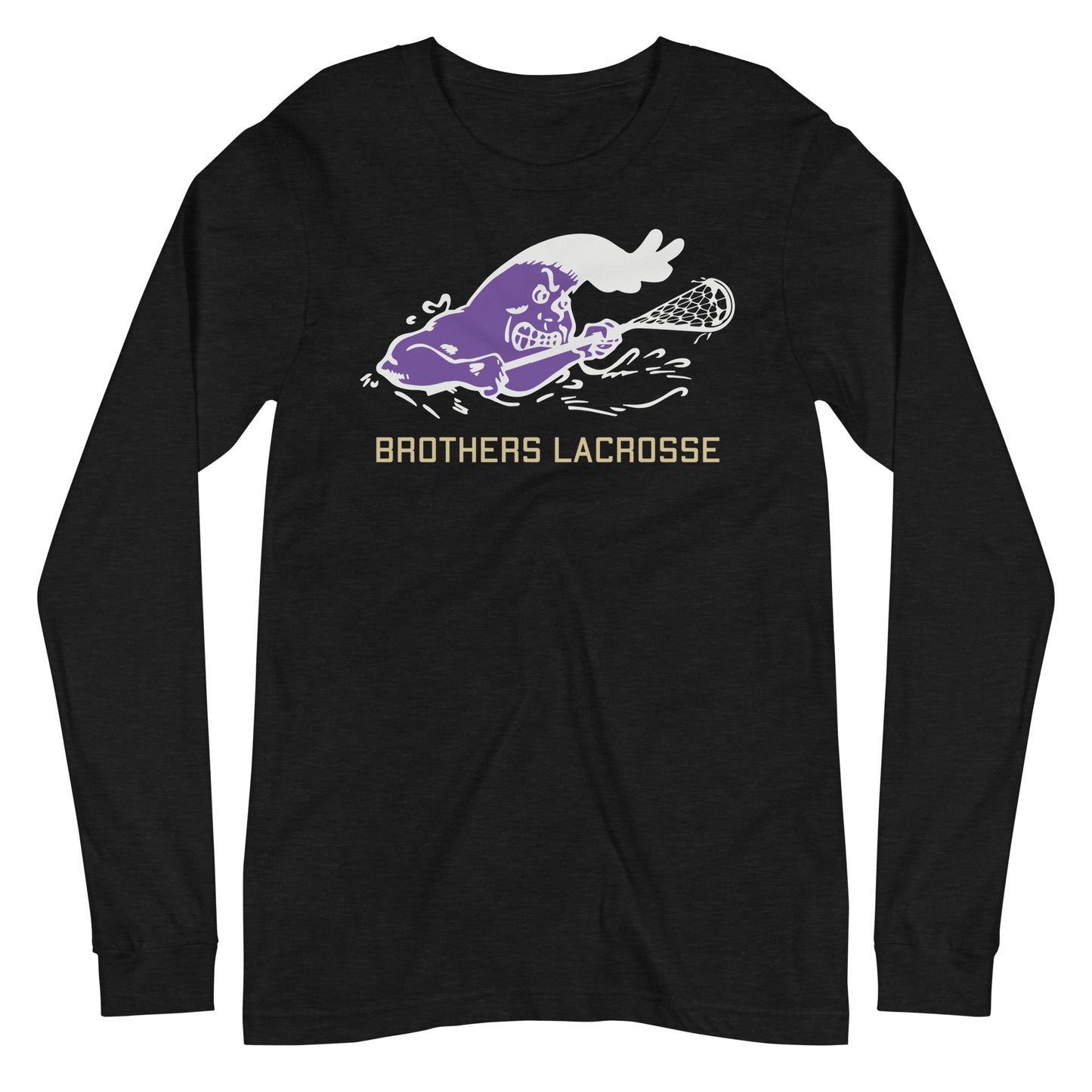 Adult Purple Wave Lacrosse Bella + Canvas Long Sleeve T-Shirt