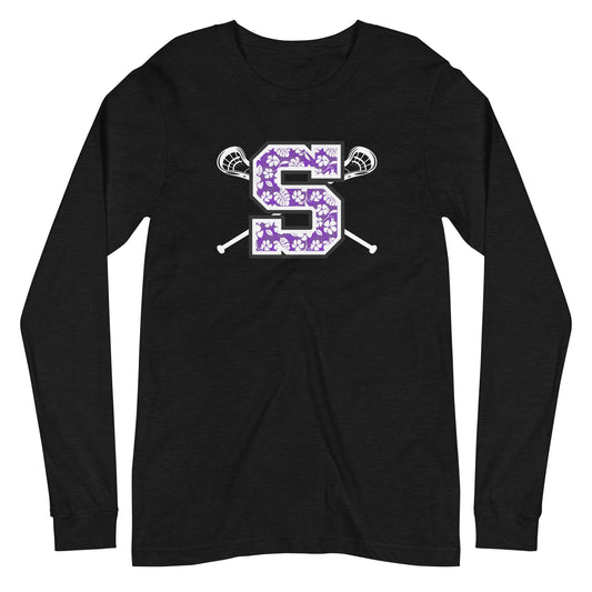 Adult Sunset Lacrosse Long Sleeve Tee