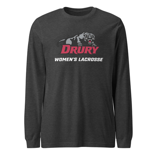 Adult Drury Lacrosse Long Sleeve Tee