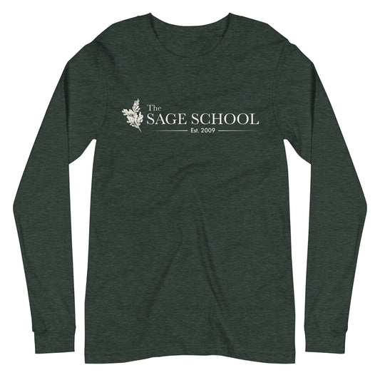 Adult Sage School Bella + Canvas Long Sleeve Tee