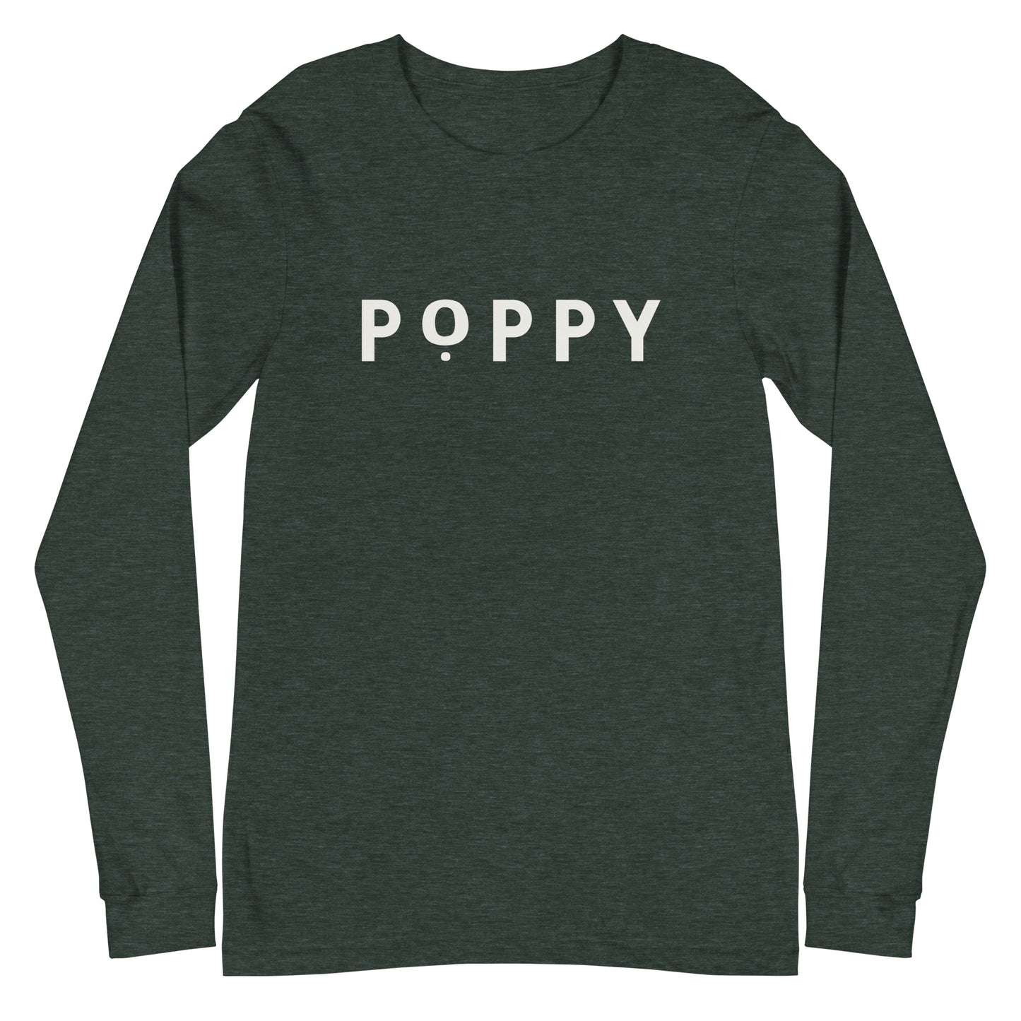 Adult Poppy Flowers Bella + Canvas Long Sleeve
