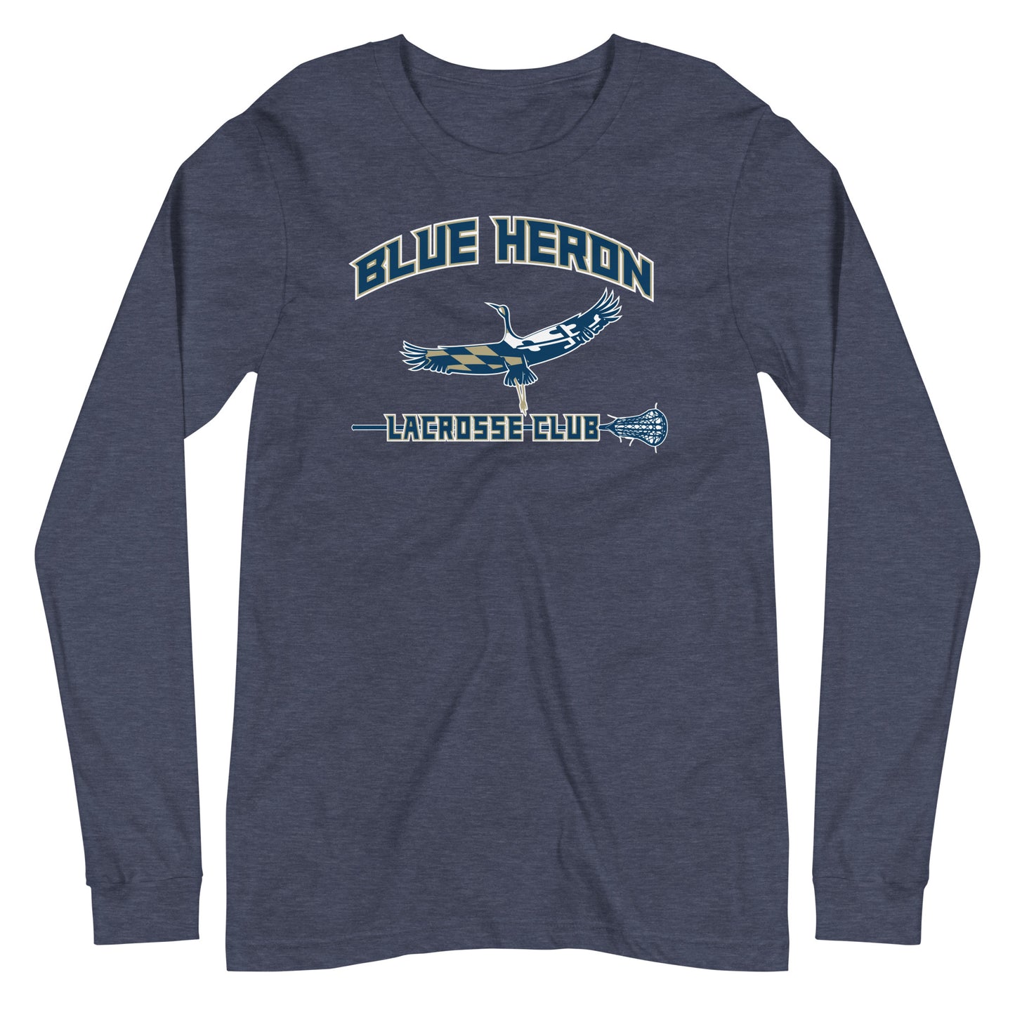 Adult Blue Heron Lacrosse Bella + Canvas Long Sleeve