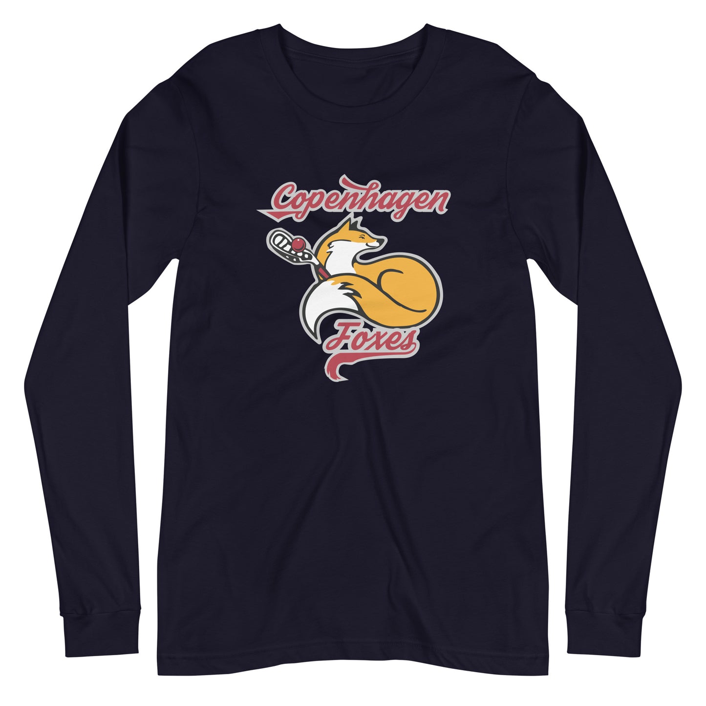 Adult Copenhagen Foxes Bella + Canvas Long Sleeve Tee