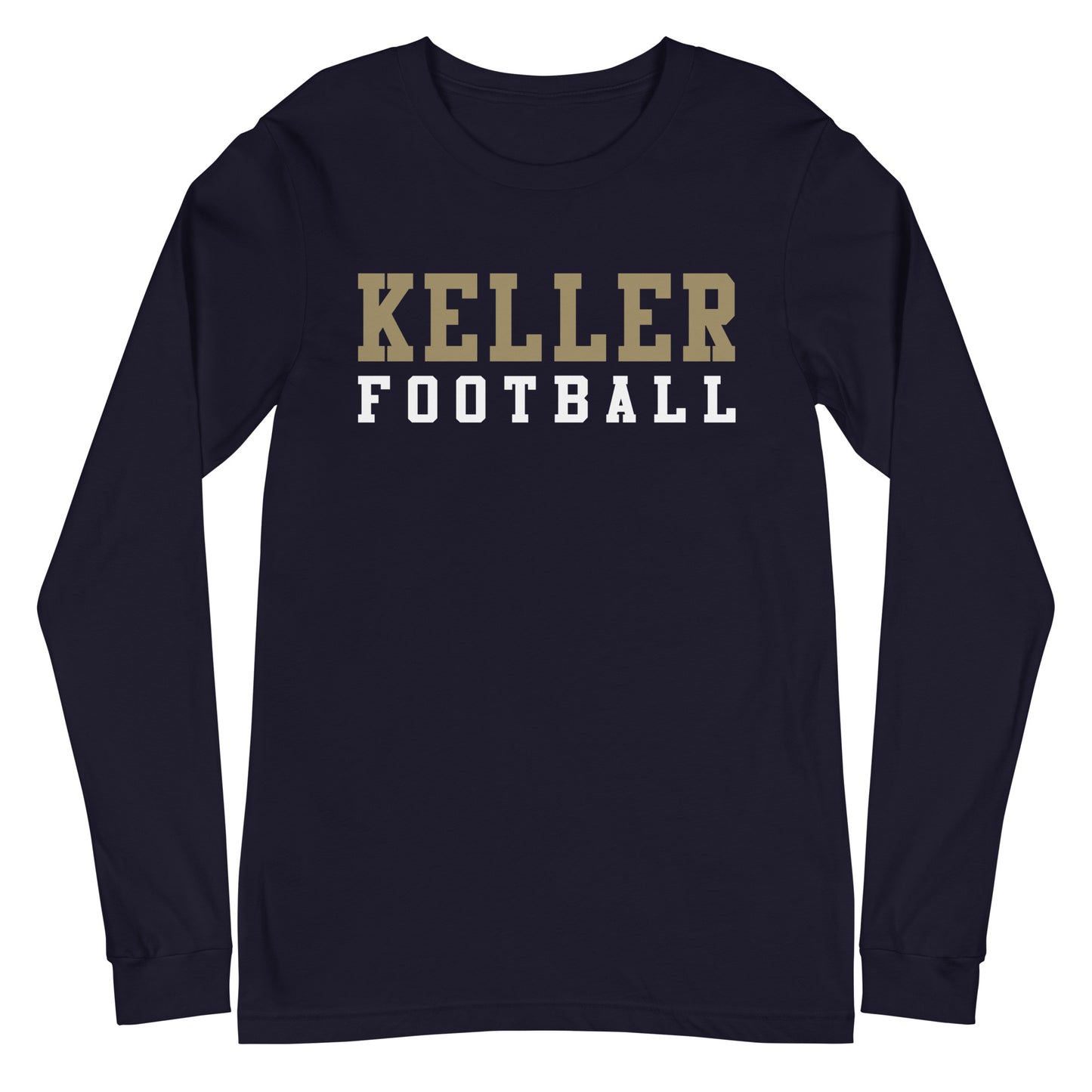 Adult Keller Football Bella + Canvas Long Sleeve Tee