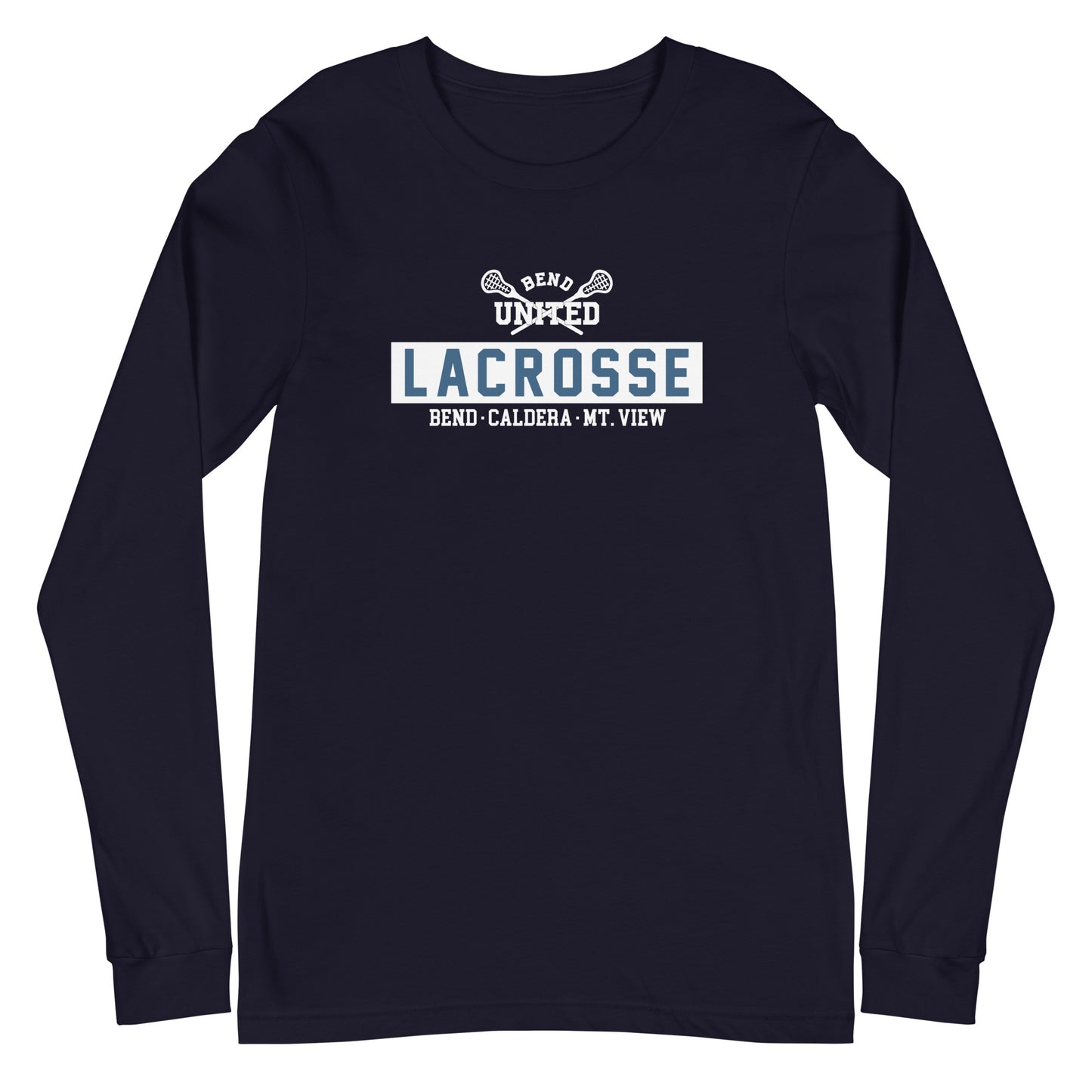 Adult Bend United Lacrosse Bella + Canvas Long Sleeve Tee