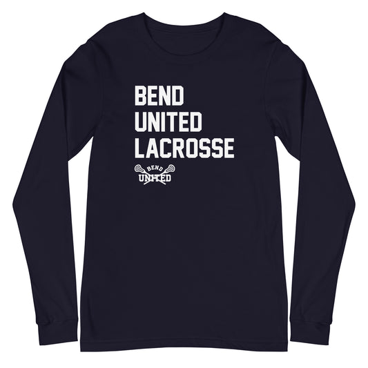 Adult Bend United Lacrosse Bella + Canvas Long Sleeve Tee