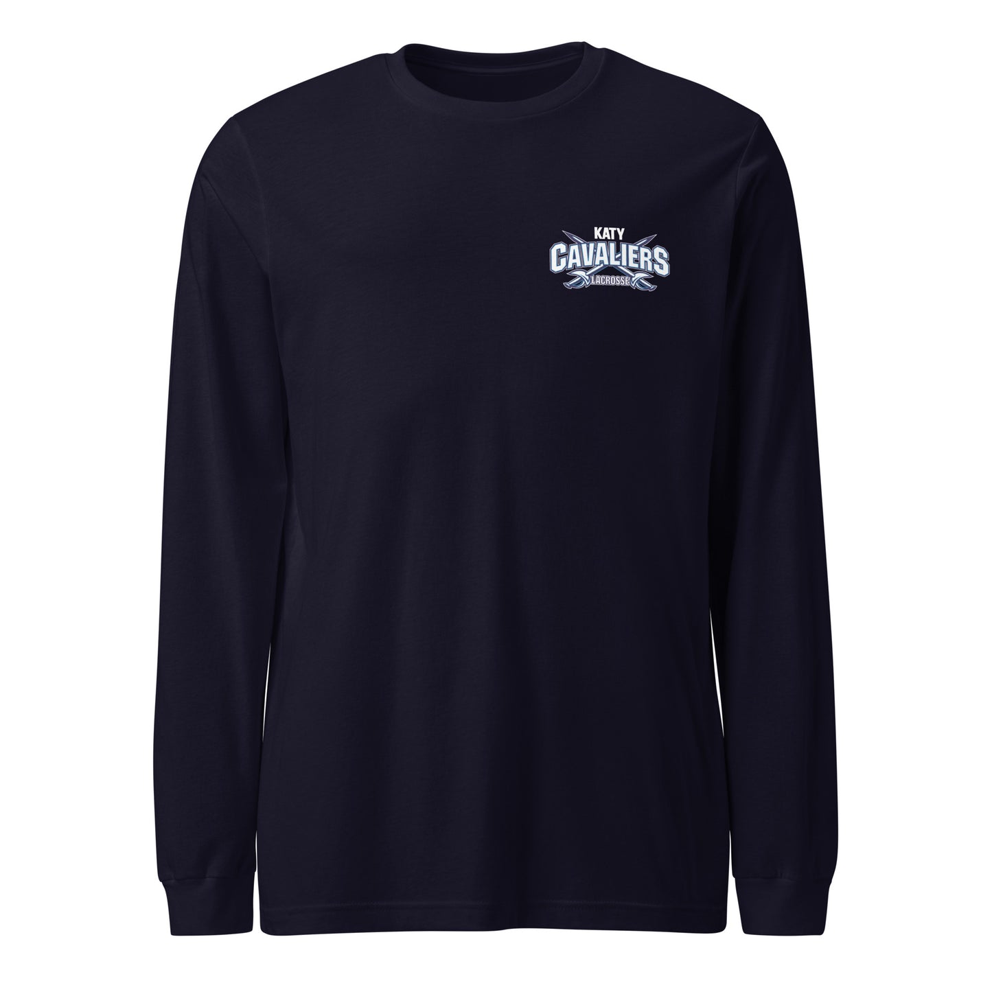 Adult Katy Cavaliers Lacrosse Bella + Canvas Long Sleeve Tee