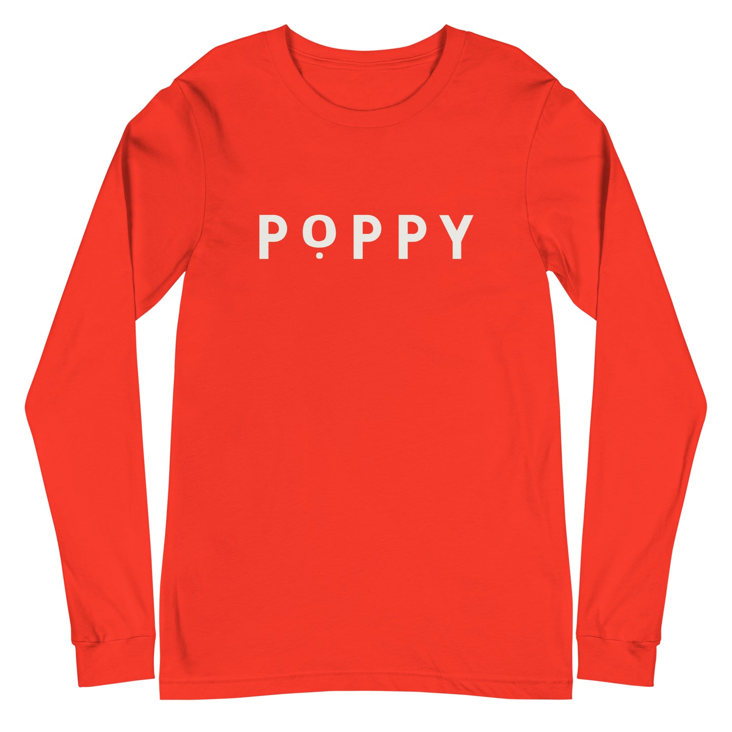 Adult Poppy Flowers Bella + Canvas Long Sleeve