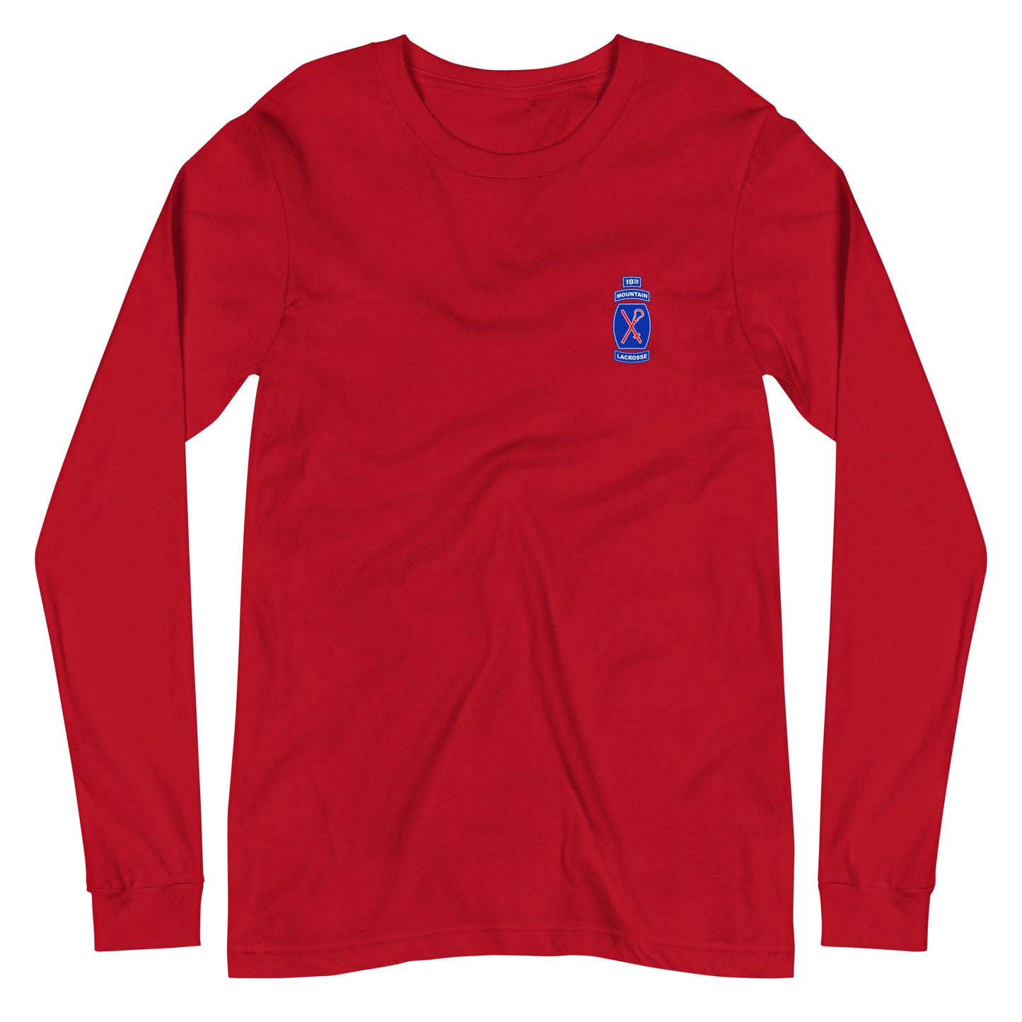 Adult 10th Mountain Lacrosse Bella + Canvas Long Sleeve