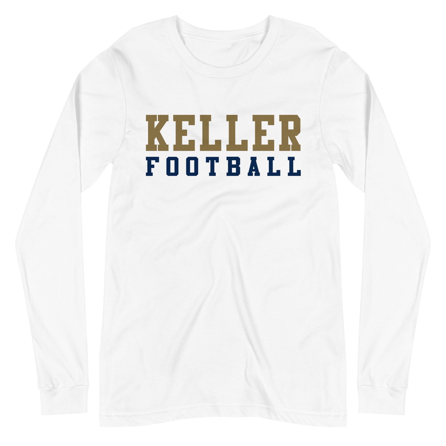 Adult Keller Football Bella + Canvas Long Sleeve Tee