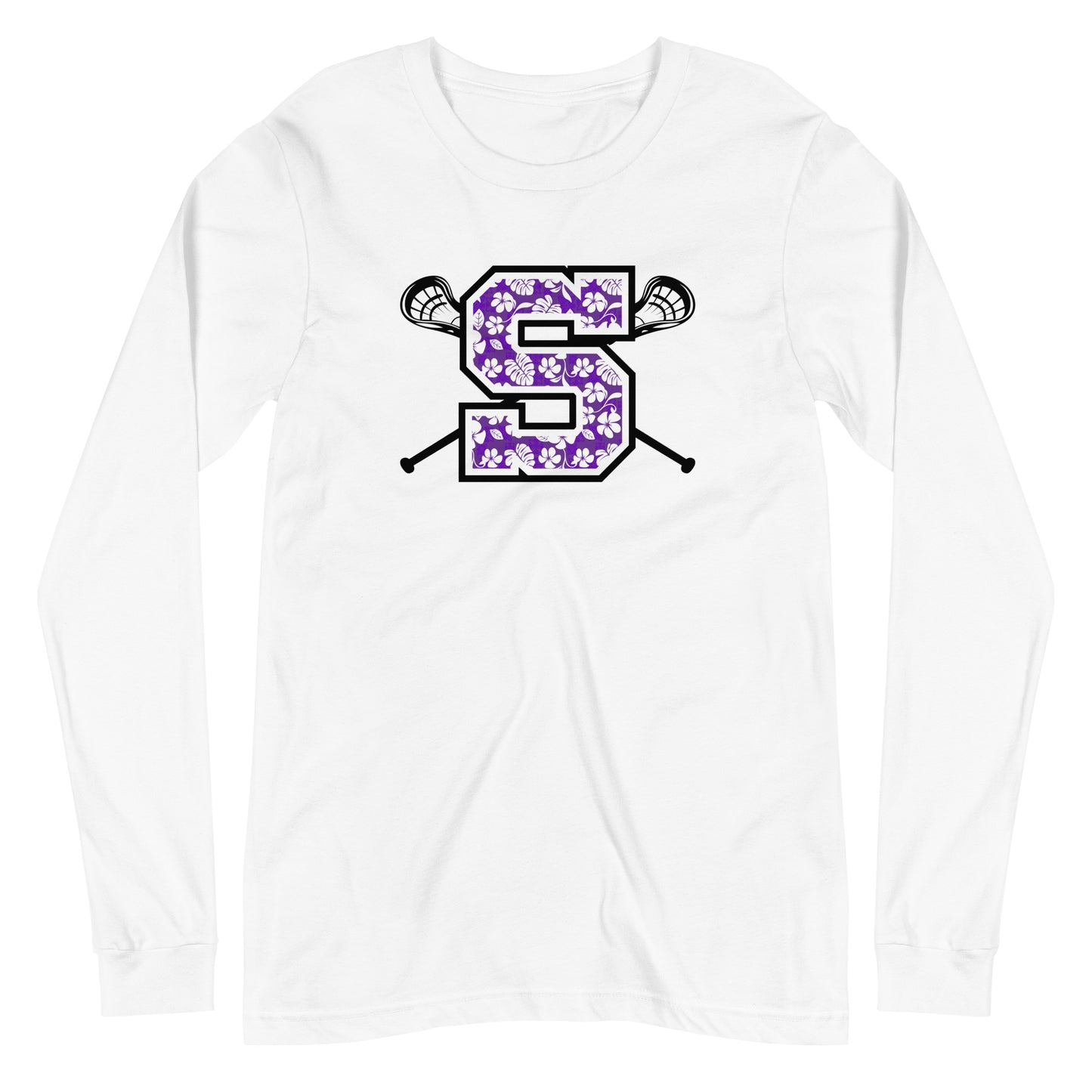 Adult Sunset Lacrosse Long Sleeve Tee