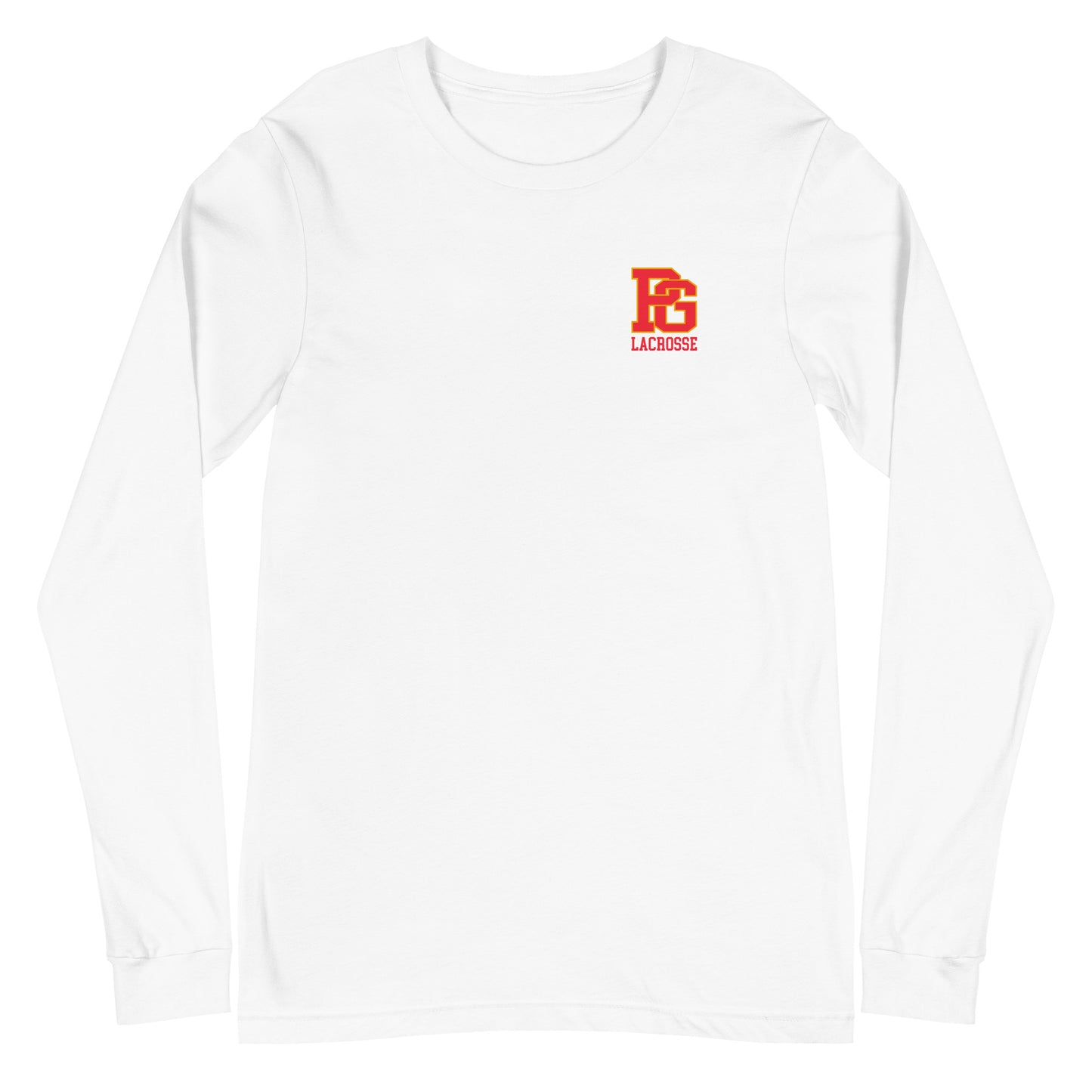 Adult Pacific Grove High School Men's Lacrosse Bella + Canvas Long Sleeve Tee