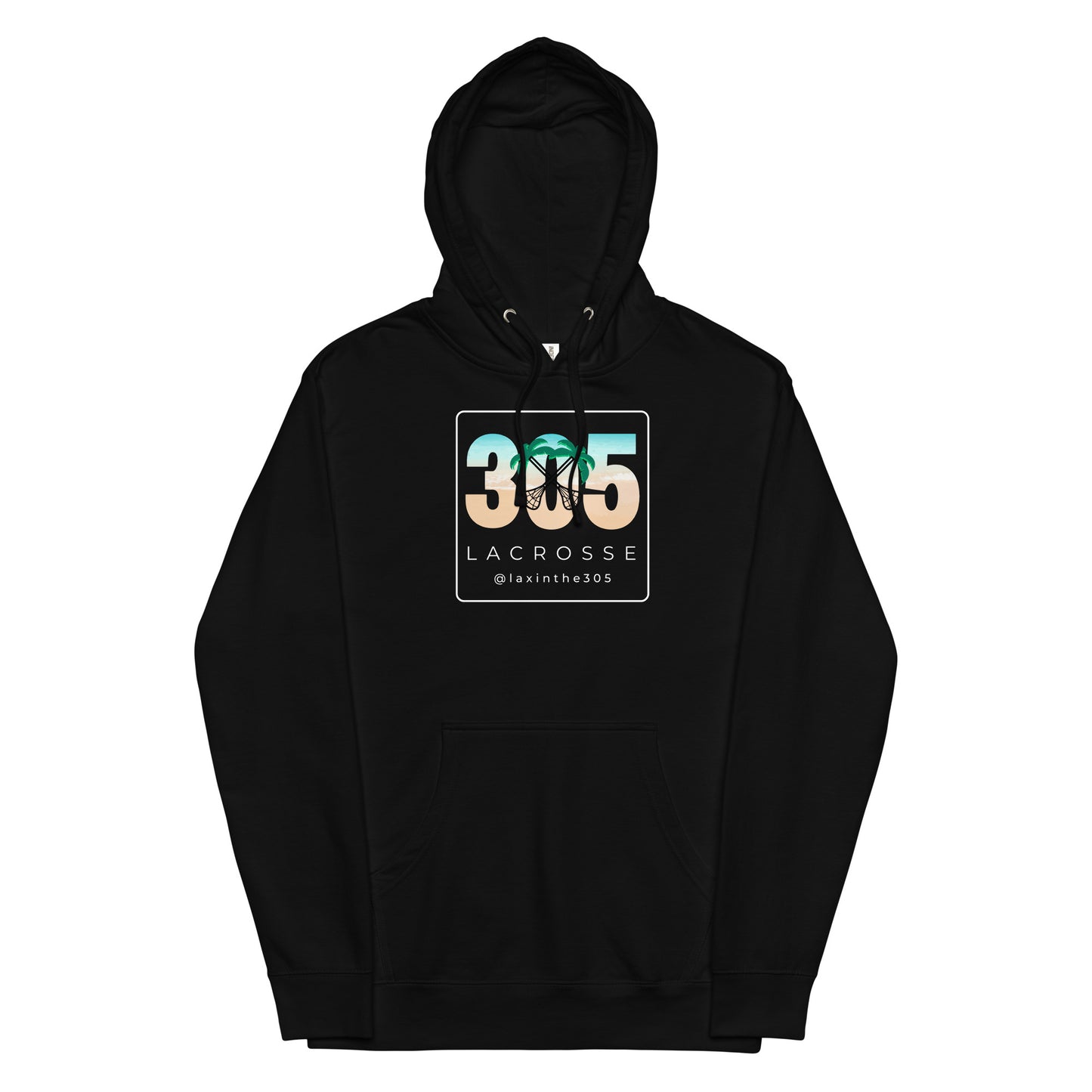 Adult Lax in the 305 Independent Trading Co Midweight Hoodie