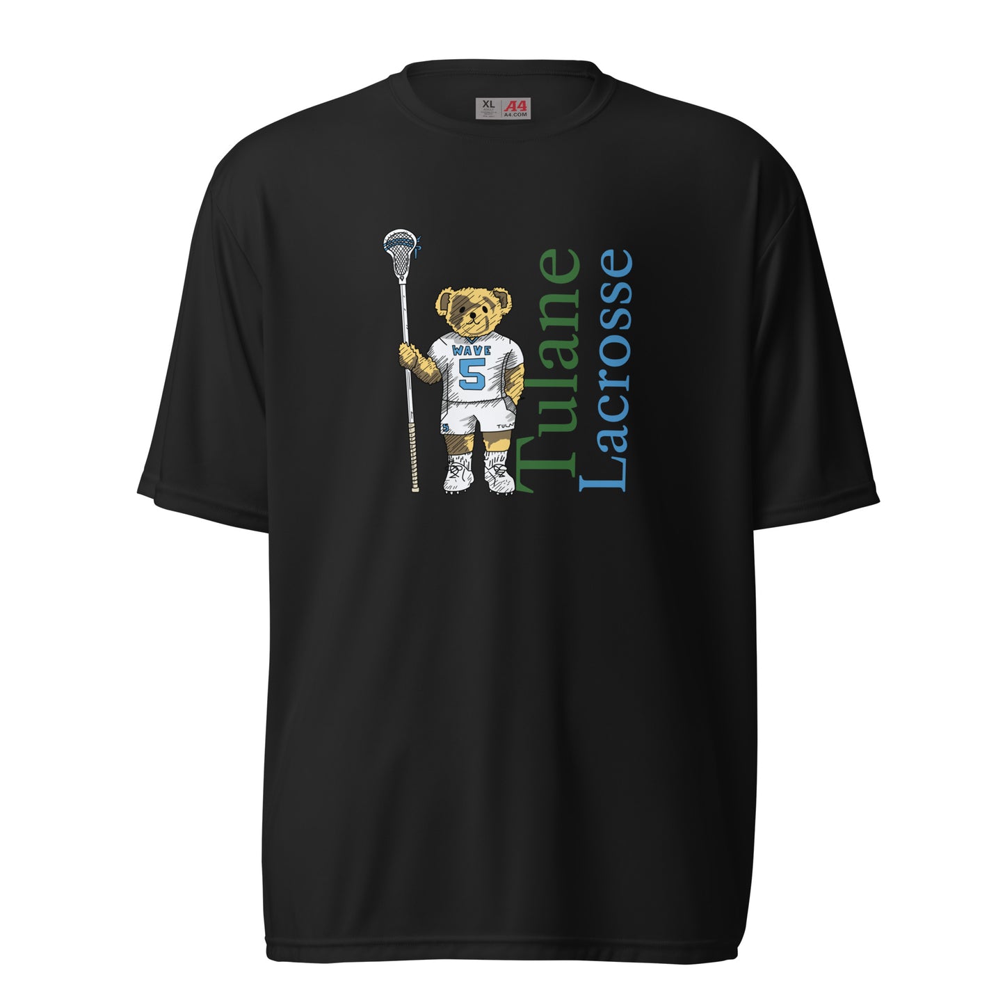 Adult Tulane Lacrosse A4 Performance Shirt
