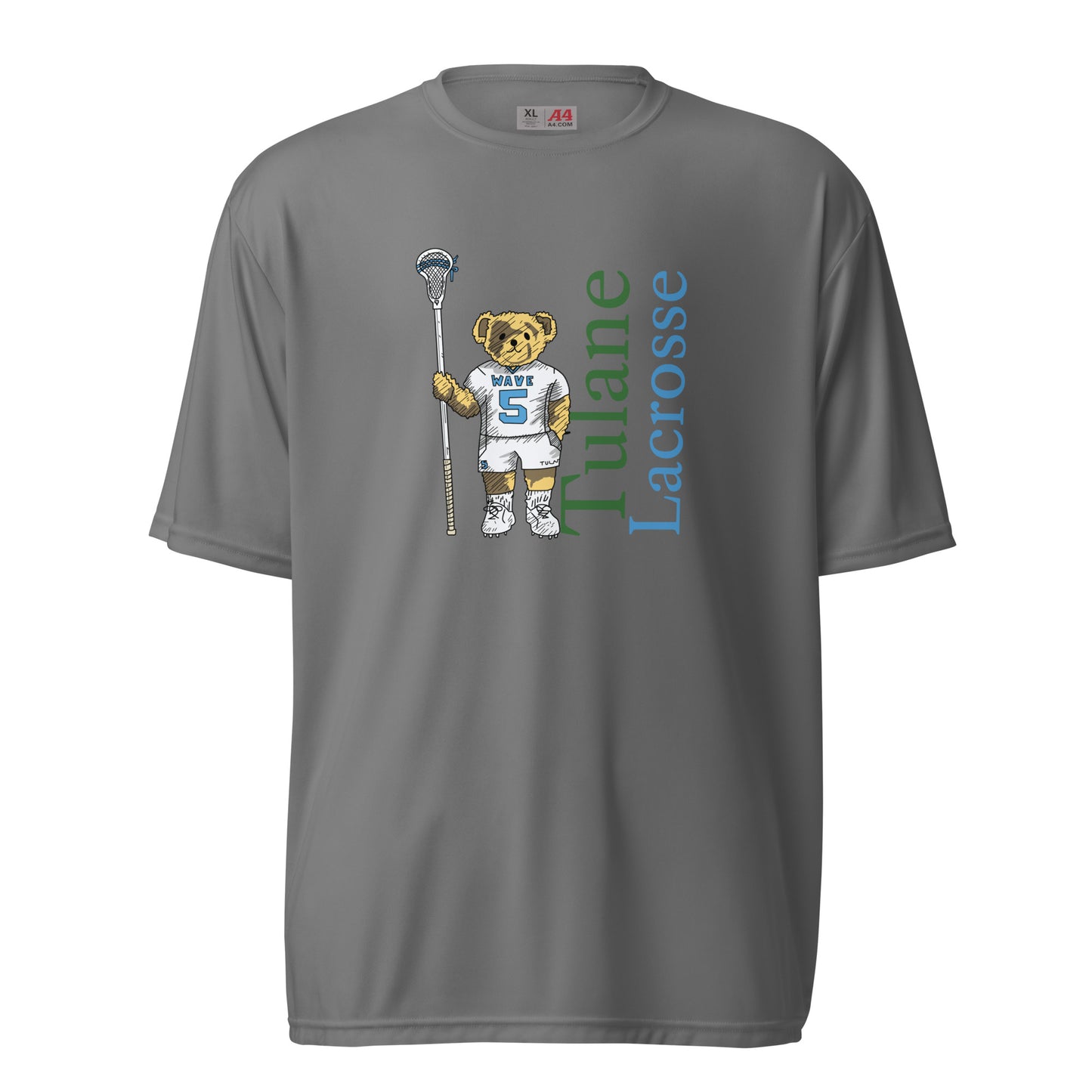 Adult Tulane Lacrosse A4 Performance Shirt