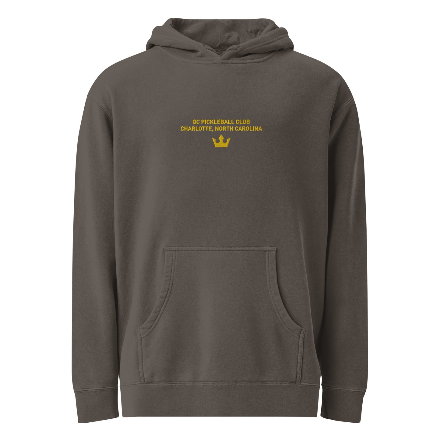 Adult QC Pickleball Club ITC Pigment-Dyed Hoodie