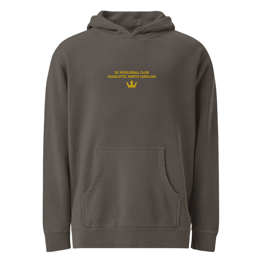Adult QC Pickleball Club ITC Pigment-Dyed Hoodie