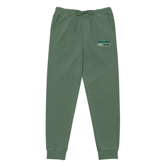 Adult Green Wave Pigment Dyed Sweatpants