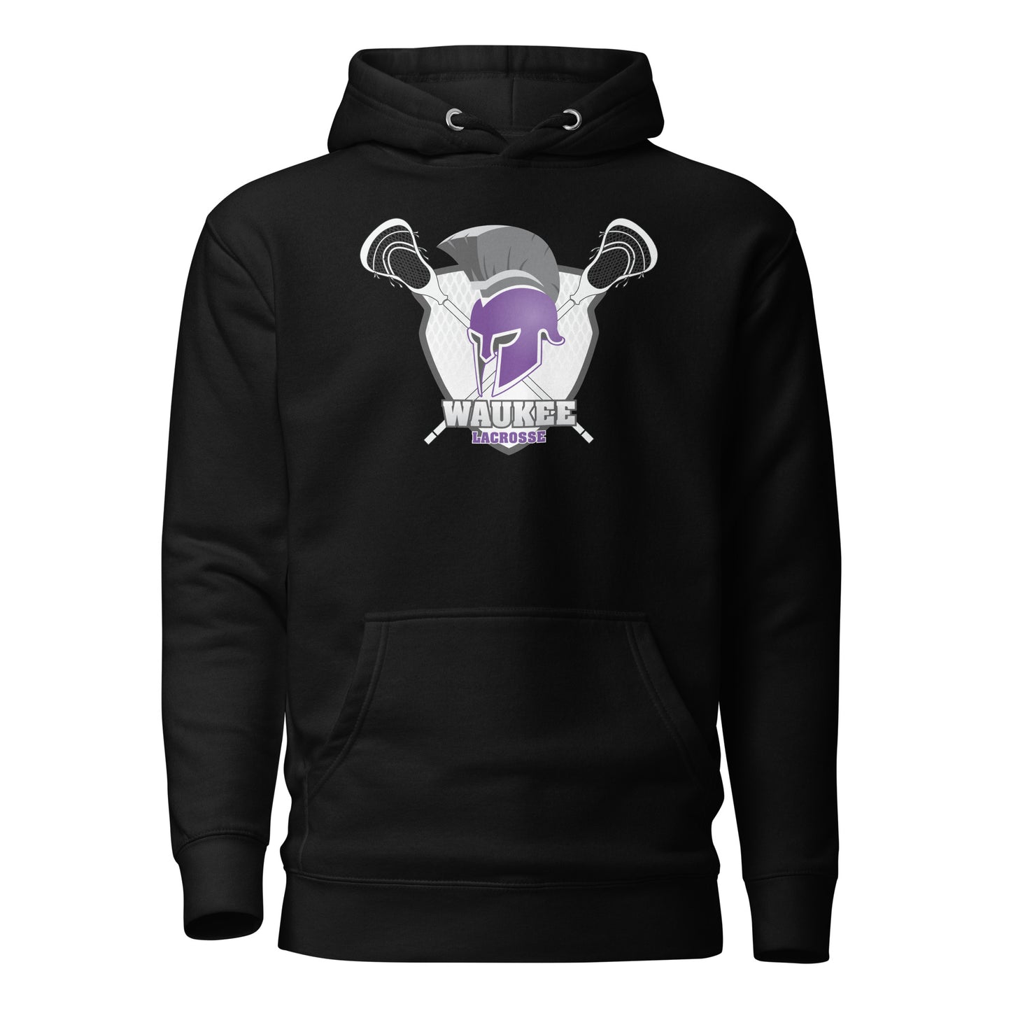 Adult Waukee Lacrosse Cotton Heritage Hoodie