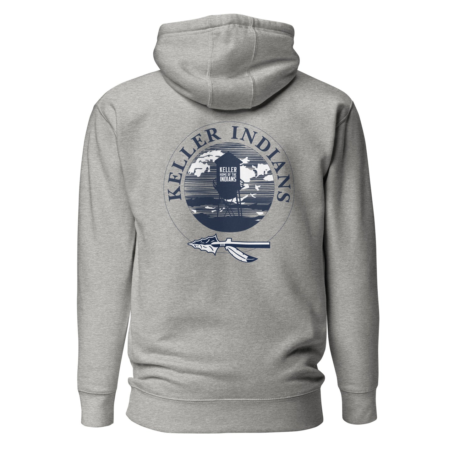 Adult Keller Football Cotton Heritage Hoodie | Water Tower