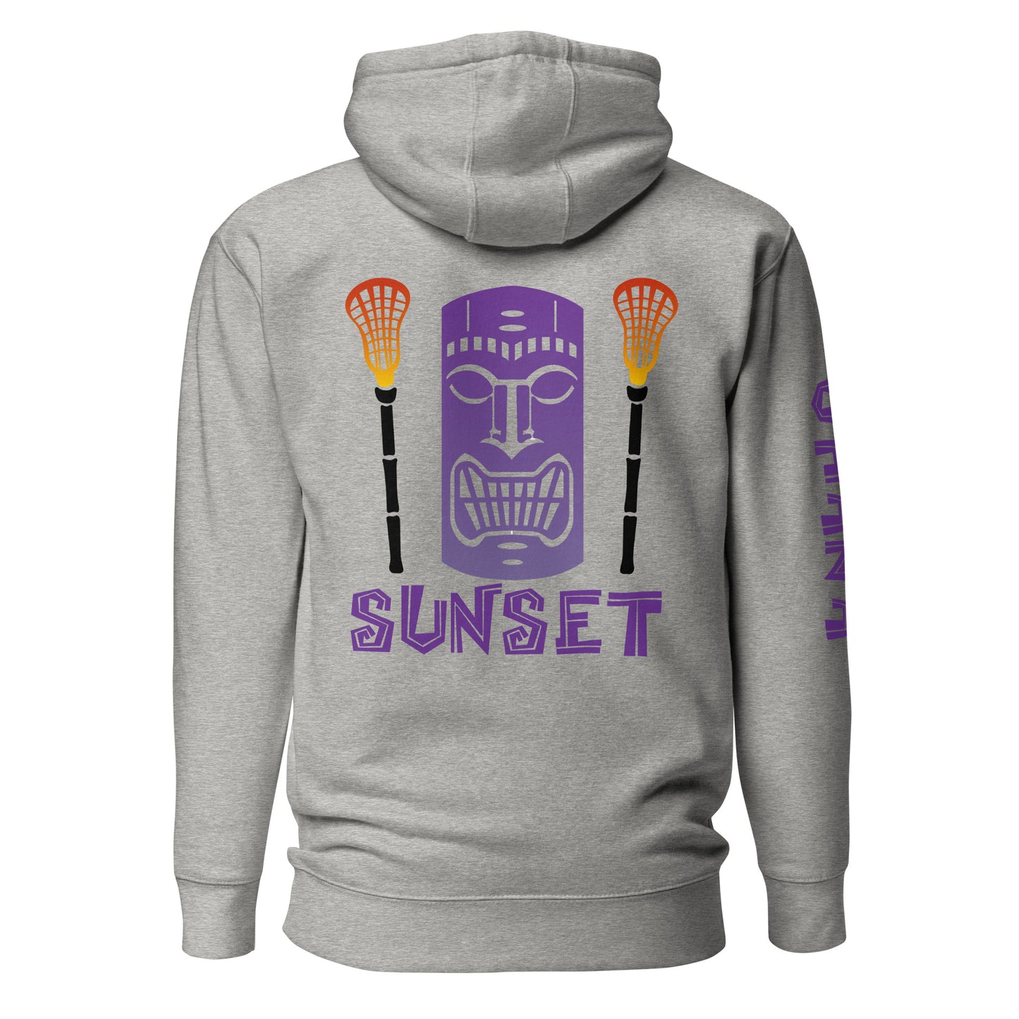 Adult Sunset Lacrosse Cotton Heritage Hoodie