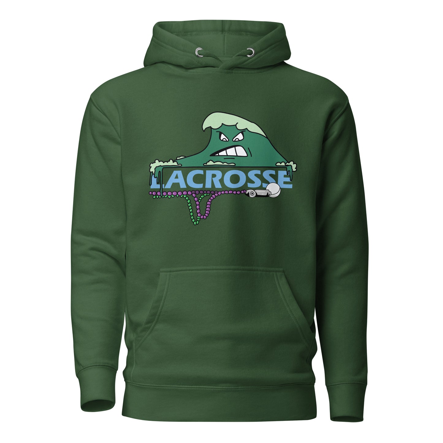 Adult Tulane Lacrosse  Cotton Heritage Hoodie
