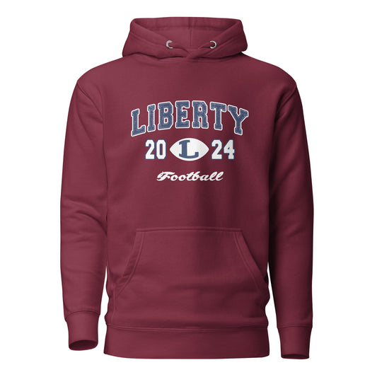 Adult Liberty Football Cotton Heritage Hoodie