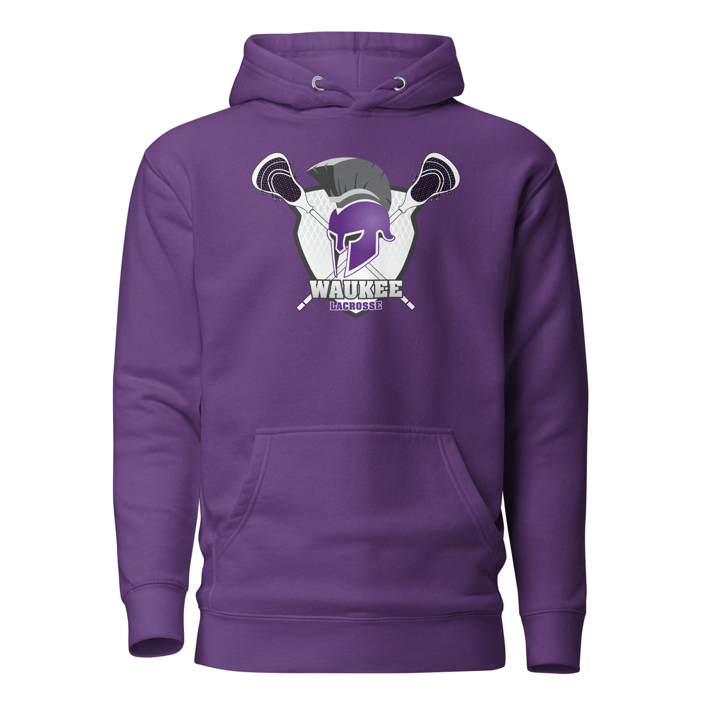 Adult Waukee Lacrosse Cotton Heritage Hoodie