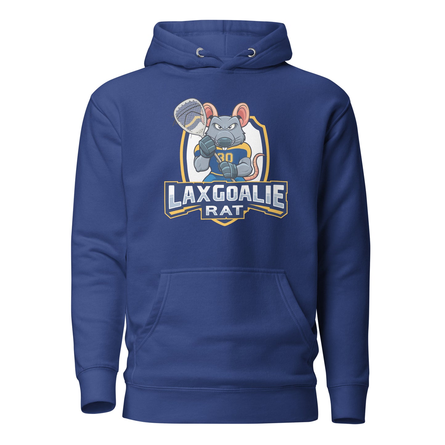 Adult Lax Goalie Rat Cotton Heritage Premium Hoodie